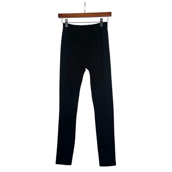 Cotton Candy Leggings Womens M/L Black Textured Elastic Waist Stretch Casual NWT - Picture 1 of 3